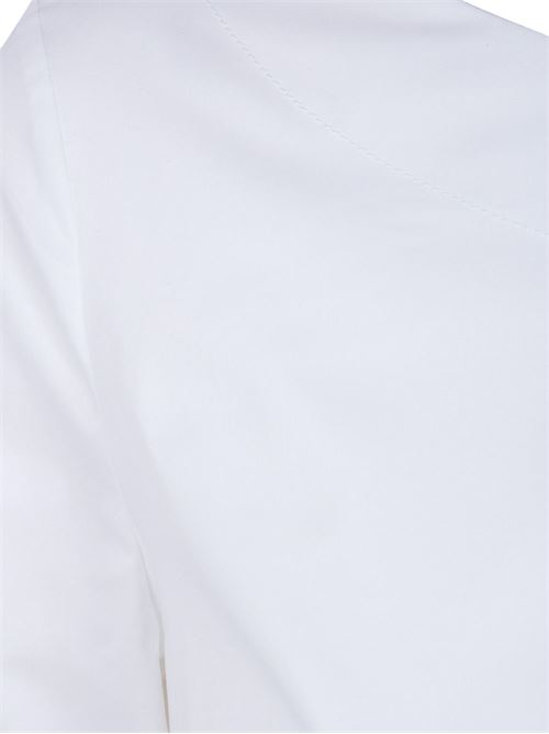 Blusa donna Liviana Conti in popeline bianca con manica 3/4 LIVIANA CONTI | L6SK74A01-0